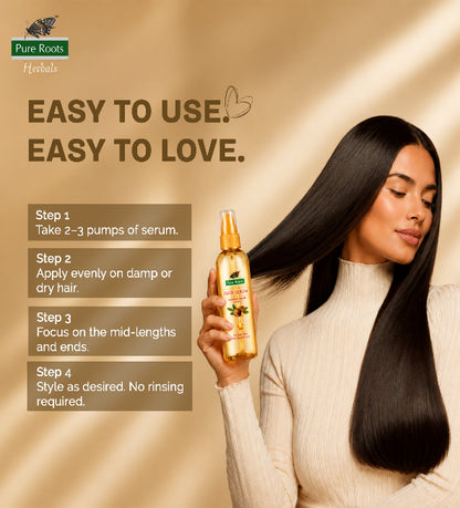 Hair Serum 100ml Enriched with Argan Oil & Vitamin E (Pack of 2)