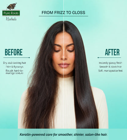 Keratin Instant Gloss Hair Serum 100ml (Pack Of 2)