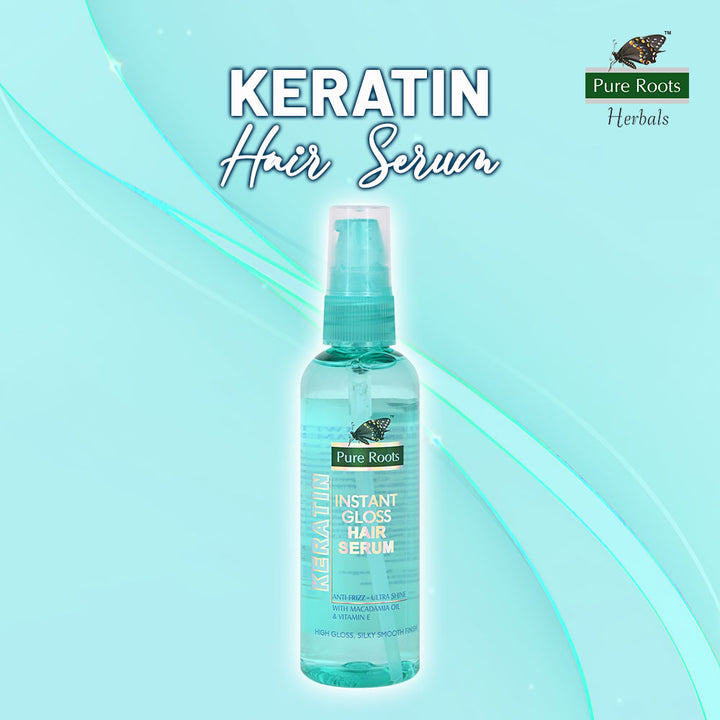 Keratin Instant Gloss Hair Serum Pack Of 2  (200 ml)