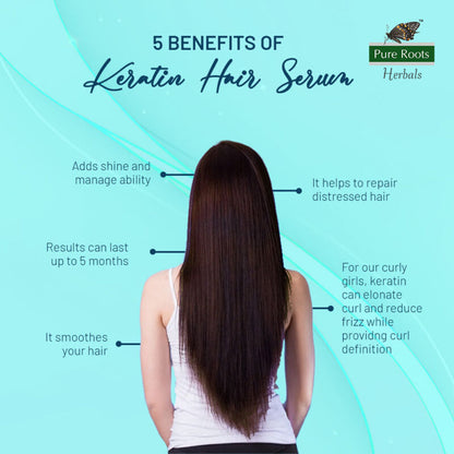 Keratin Instant Gloss Hair Serum 100ml Anti Frizz Ultra Shine With Macadamia Oil & Vitamin E
