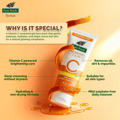 Vitamin C Glow & Radiance Face Wash (Pack of 2)