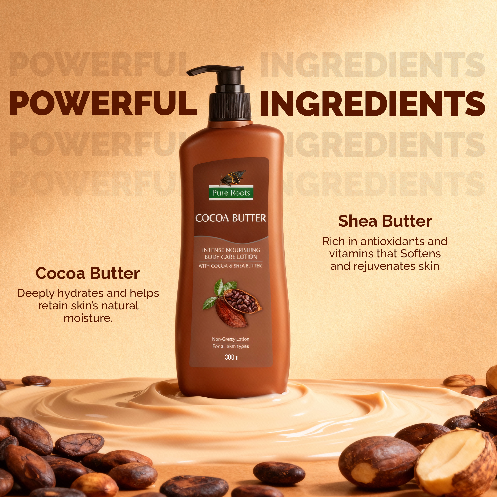 Cocoa Butter Body Lotion 300ml (Buy 1 Get 1 offer) - Image 4