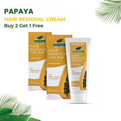 Papaya Hair Removal Cream 50g (Pack of 3)