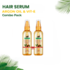 Hair Serum with Argan Oil & Vitamin E 100ml (Pack of 2)