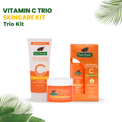 Vitamin C Skincare Kit - Face wash (100ml) + Serum (30ml) + Moisturizing Cream (50ml)