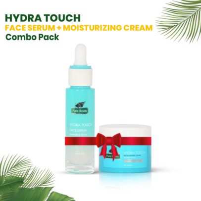 Pure Roots Hydra Touch Face Serum and Moisturizing Cream Combo